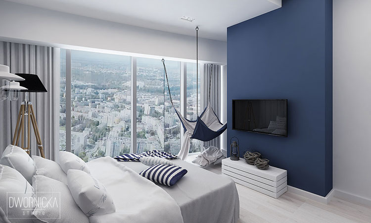 09. Apartamenty Sky Tower - sypialnia.